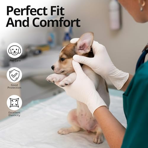 SwiftGrip Disposable Nitrile Exam Gloves, 3-mil, Large, Box of 100, White Nitrile Gloves Disposable Latex Free for Medical, Cleaning, Cooking & Esthetician, Food-Safe, Powder-Free, Non-Sterile - size: Large