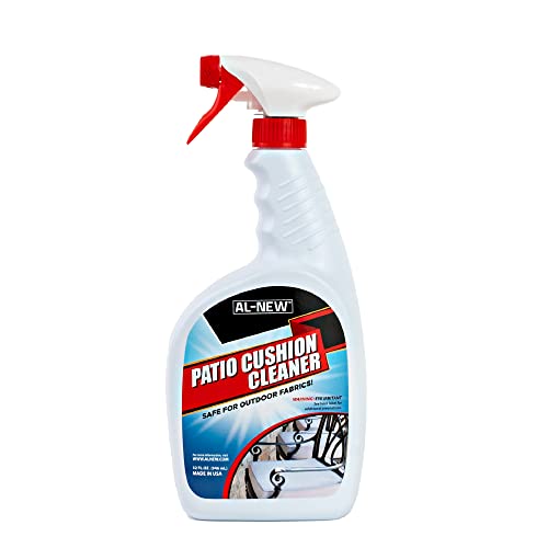 AL-NEW Patio Cushion Cleaner | Safe For Use On Outdoor Fabrics Such As Patio Cushions, Awnings, Furniture Covers, and more (32 Ounce) - style: Pack of 1