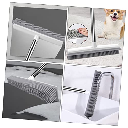 Carpet Rake to Fluff Carpet Pet Hair Remover Brush Dual Use Cleaning Brush