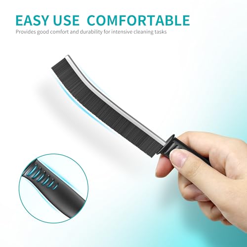 Hard Bristle Crevice Cleaning Brush for Household Use, Multifunctional Crevice Cleaning Tool, Home Essentials, Upgraded Gap Cleaning Brush for Bathroom, Kitchen, 6Pcs