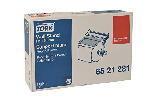 Tork Wall Mounted Giant Roll Wiper Dispenser Red W1, High Capacity, Performance Range, 6521281