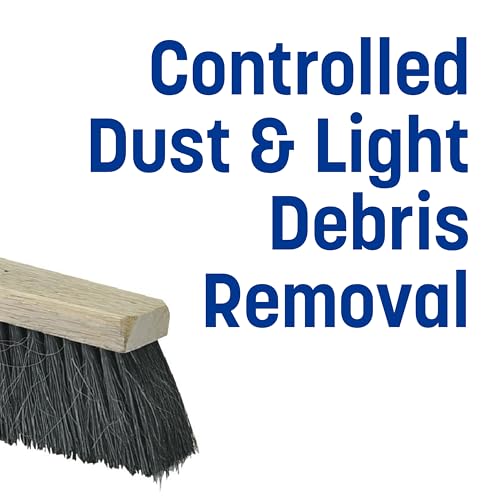 SPARTA Flo-Pac Horsehair-Blend Blend Sweep, Floor Sweep for Cleaning, 24 Inches, Black - style: Modern