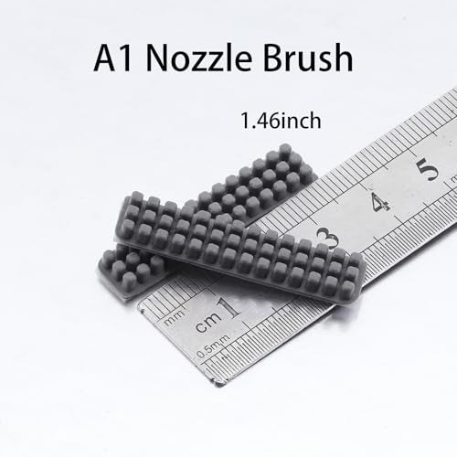 6Pcs A1 Nozzle Brush Replacement Compatible with Bambu Lab A1 Heatbed, Silicone Wiper Cleaning Tool for 3D Printer Nozzle Residue Wiping (Only for A1) - style: A1 Nozzle Brush