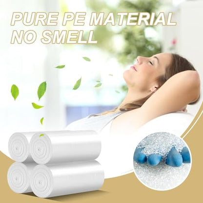 2.6 Gallon Mini Clear Trash Bag - Small Garbage Bags For Bathroom Can 105 Count 10 Liter Plastic Unscented Tiny Waste Basket Little Liners Kitchen Office Car Strong Thick Bulk Inwaysin - style: Clear White-2.6Gal-105