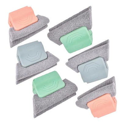 Magic Window Track Cleaner, 2026 New Window Groove Cleaning Brush Tools Set, for Window lides Gaps Tile Lines Shutter Slats Car Vents & Narrow Gaps (6PC) - color: 6pc
