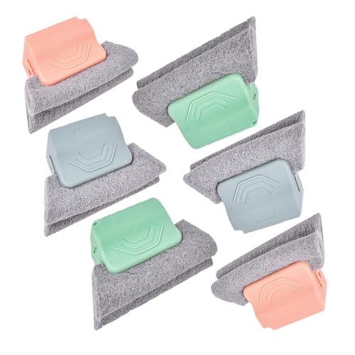 Magic Window Track Cleaner, 2026 New Window Groove Cleaning Brush Tools Set, for Window lides Gaps Tile Lines Shutter Slats Car Vents & Narrow Gaps (6PC) - color: 6pc