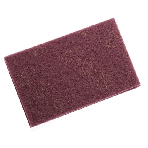 Abrasive Hand Scouring Pads, 2-Pack (Fine Red & Coarse Green) Heavy Duty Scrub Pads for Kitchen, Dish, Pots, Pans, Oven, Grill, Multi-Purpose Cleaning Sponge - color: Red