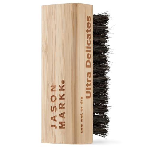 Jason Markk Ultra Delicate Shoe & Hat Cleaning Brush, Soft Bristles and Bamboo Wood, Sneaker Care, Extra Gentle, Ideal for Footwear, Safe for Wool, Cotton, Felt, Polyester, and More - style: Ultra Delicate Brush
