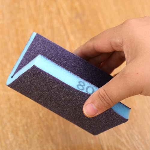 6Pcs Diamond Sand Scrubbing Pot Bottom Polishing Sponge Sand Block 60-320 Grit Reusable Metal Wood Polishing Tool