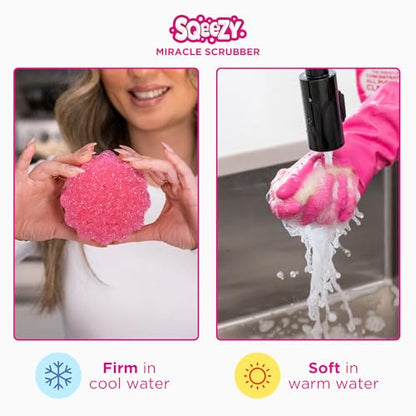 Stardrops- The Pink Stuff Miracle Cleaning Paste - SQeeZY Scrubber Sponge Bundle - size: 0.5 Ounce (Pack of 2)
