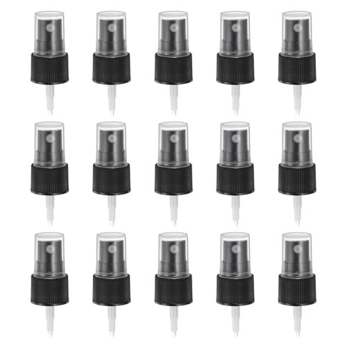 uxcell Spray Top 50Pcs 20/410 Plastic Fine Mist Reusable Replacement Black | Spray Bottle Pump Plastic Top Reusable Replacement for Cosmetic Perfume and Body Sprays Bottle - color: Black, size: 20/410
