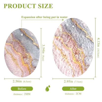 YETTASBIN Marble 3PCS Wood Pulp Scrub Sponges, Reusable Absorbent Household Cleaning Sponge Non-Scratch Kitchen Dish Sponges, Multi-Surface Safe Scrubber for Nonstick Pans, Pots