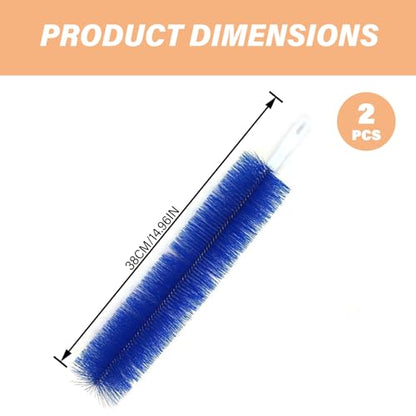 Fan Cleaner 2Pcs 15" Bendable Fan Duster Thick & Soft Head Cobweb Duster Reusable Ceiling Cleaner Multi-Function Dirt Remover for Air Condition Vents