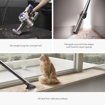 Dyson V8 Plus Cordless Vacuum, Cleans Hard Floors and Carpets, Detangles, Converts to Handheld, 115AW, 2 Power Modes, Up to 40 Minutes¹ - style: V8 Plus