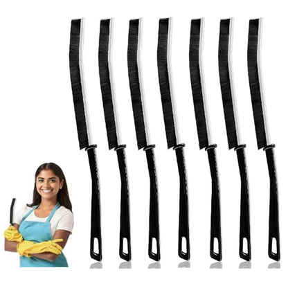 7 PCS Crevice Cleaning Brush,Hard Bristle Crevice Cleaning Brush,Crevice Cleaning Tool is Effective to Clean The Small Gap of Kitchen, tolilet and Windows. (7pcs) - style: 7pcs