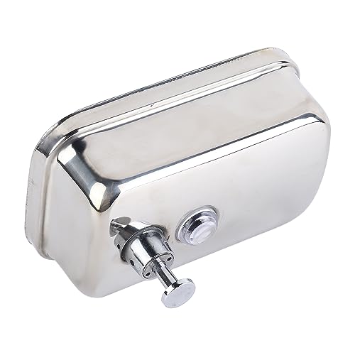 500ml Dispenser, Medium Capacity Durable Wall Mounted Commercial Dispenser, Stainless Steel for Public Places
