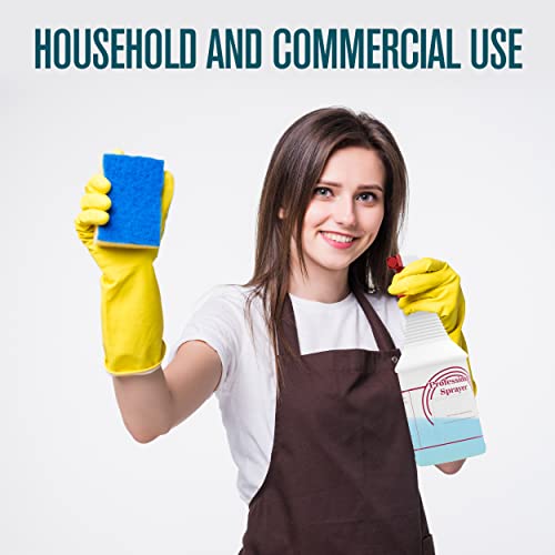Houseables Empty Spray Bottles for Cleaning Solutions, 24 Oz Plastic Refillable Sprayer, 3-PK, Heavy Duty All Purpose Water Mist, Adjustable Nozzle, Leak Proof