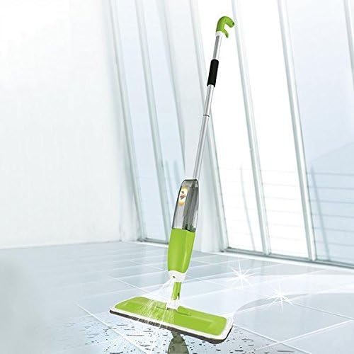Washable Spray Floor Mop with Microfiber Pad and Refillable Bottle Suitable for Wooden, Vinyl, Marble and Tiles Floors