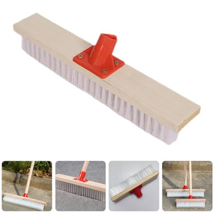 CHILDWEET Outdoor Floor Brush with Long Handle Hard Nylon Bristle Deck Scrubbing Brush for Patio and Garden Cleaning for Tough Dirt Removal