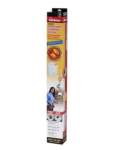 Gardus RLE42 LintEater Rotary Dryer Vent Cleaning System, Removes Lint, Extends Up to 42’ - style: 42' Screw-Connect Kit