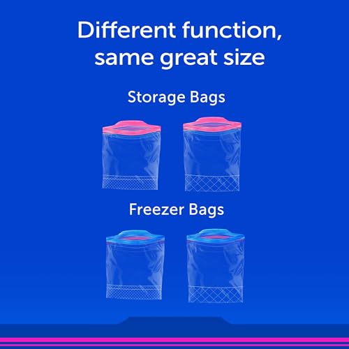 Ziploc Quart Food Storage Bags, Stay Open Design with Stand-Up Bottom, Easy to Fill, 80 Count (Pack of 9) - size: 80 Count (Pack of 9)
