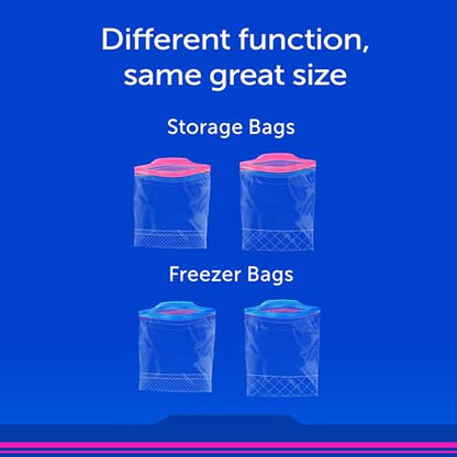 Ziploc Quart Food Storage Bags, Stay Open Design with Stand-Up Bottom, Easy to Fill, 80 Count (Pack of 9) - size: 80 Count (Pack of 9)