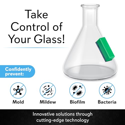 Magnetic Glass Cleaner BoroBuddy Pro | Cleans Hard to Reach Stains on Glass, Ceramic, Metal Pieces of All Shapes & Sizes | Glass Pieces, Bottles, Glassware | Free Scrubber Pads | Green