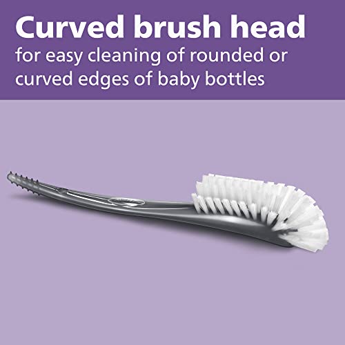 Philips AVENT Baby Bottle and Nipple Brush, Grey, SCF145/18 - size: 1 Count (Pack of 1)