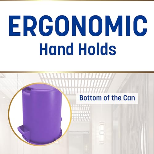 SPARTA Bronco Waste Container Trash Container, Round Trash Bin for Disposal, 10 Gallons, Purple - color: Purple, size: 10 Gallons, (Pack of 1)