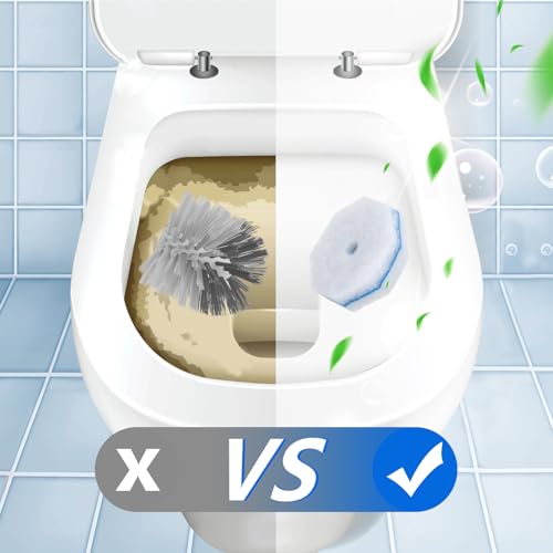 2X Cleaning Power Upgrade Formula Toilet Bowl Refills, Fits for Clorox, 150 Count Disposable Toilet Brush Refills - No Falling Apart, Fits Most Brand Brushes for Bathroom Cleaning - size: 1 Count (Pack of 150)