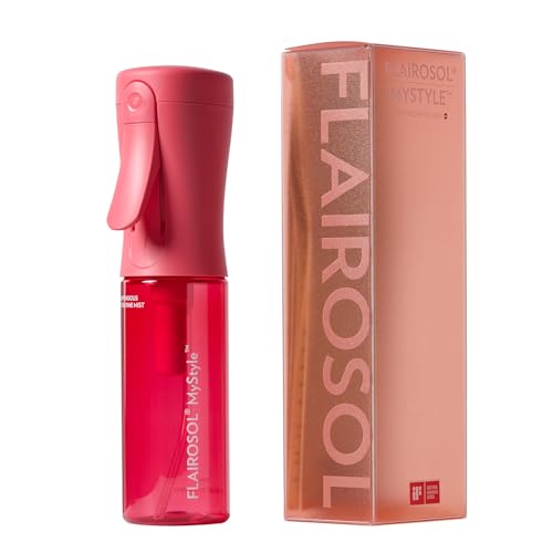FLAIROSOL MyStyle, Spray Bottle for Hair - Small Travel Spray Bottle, Ultra Fine Continuous Water Mist for Face, Hairstyling, Salon, Cleaning, Beauty, Toners, Hydration & Makeup, 3.04oz / 90ml, Pink - color: Pink, style: 1 Pack