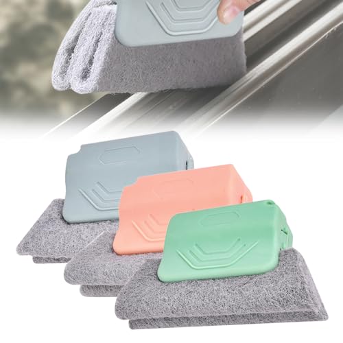 Magic Window Track Cleaner, 2025 New Magic Window Cleaning Brushes, Window Groove Cleaning Brush Tools Set, Hand-held Crevice Cleaning Brush for Window Slides and Gaps (Mix1) - color: Mix1