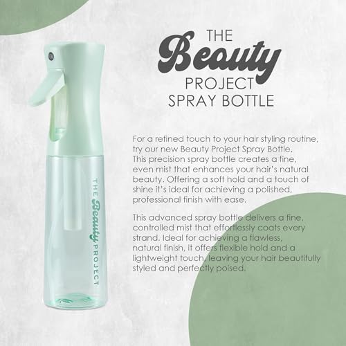 Spray Bottle Mister for Hair - Continuous Mister, Fine Water Mist, Trusted by Professional Salons & Barbers, 10.1oz - Clear Bottle (Sage) - color: Sage