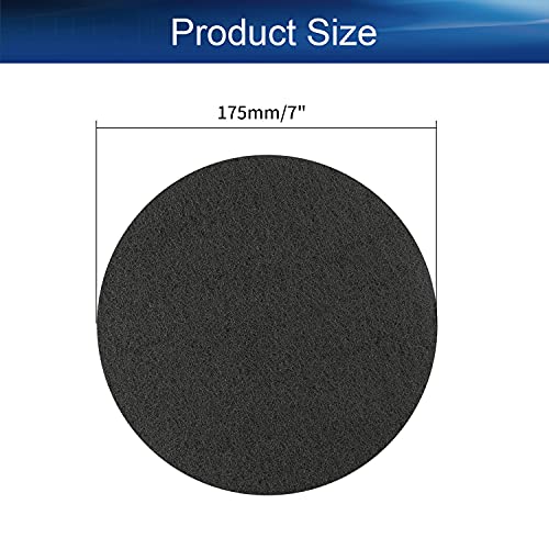 Auniwaig 2Pcs 7 Inch 1000-Grit Drill Power Brush Tile Scrubber Scouring Pads Disc Hook and Loop Cleaning for Bathroom & Kitchen Cleaning Gray - size: 1000# 2pcs