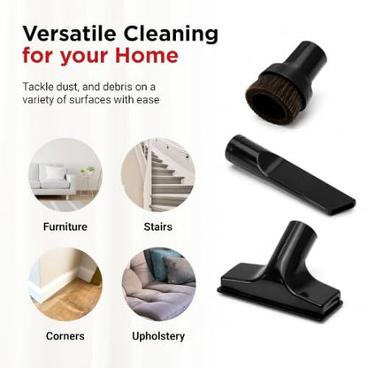 MP Maresh Products Household Cleaning Attachments Kit 9064300 Compatible with Shop Vac 1 1/4" Vacuum Cleaners Dust Brush Crevice Tool and Upholstery Nozzle (Household Cleaning Kit) - size: Household Cleaning Kit