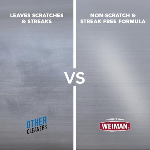 Weiman Stainless Steel Cleaner & Polish Kit, 2 Wipes & Cloth, Anti-Fingerprint, Removes Grease, Water Spots, Streaks & Residue, Polishing Cleaner Safe for Appliances, Chrome, Sinks & Grill Exteriors - size: 30 Count (Pack of 2)