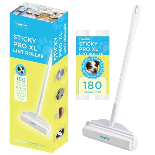 True & Tidy LR-48 StickyPro XL Lint Roller with 2 Lint Roller Refills