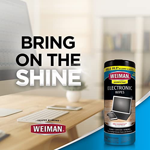 Weiman Disinfecting Electronic Cleaning Wipes, 30 Count