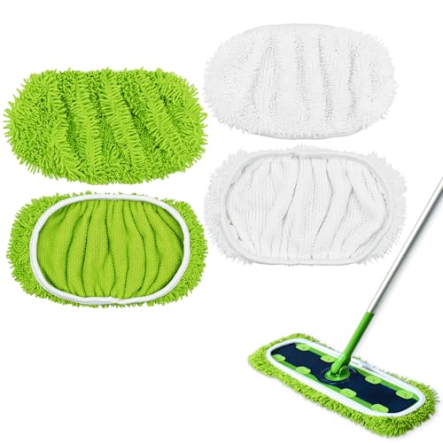 XL Mop Pads Compatible with Swiffer XL Sweeper, X-Large Dry Sweeping Cloths, XL Wet Pads Refills, Reusable Washable Microfiber Heavy Duty Wet Mopping Cloths for Hardwood Floor Cleaning, 4 Pack - size: 4 Pack