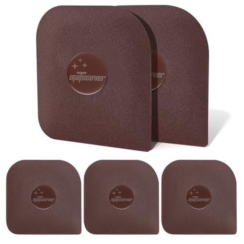 Pan Scraper, 5 Pcs Pot Scraper Plastic, Pot Scraper Non Scratch for Cast Iron, Pot and Pan Cleaning, Sturdy Scraper Kitchen Tool - color: Brown, size: 5 Pcs