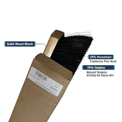 SPARTA Flo-Pac Horsehair-Blend Blend Sweep, Floor Sweep for Cleaning, 24 Inches, Black - style: Modern