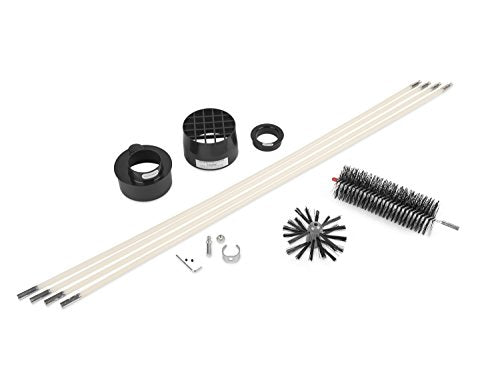 Dryer Vent Duct Cleaning Kit - Gardus RLE202 LintEater Rotary Dryer Vent Cleaner Kit, Removes Lint, Dryer Vent Cleaning System Extends Up to 12’ with 4 Flexible 3' Rods, Air Duct Cleaning Tools - style: 12' Screw-Connect Kit