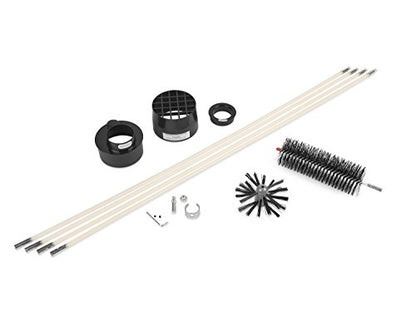 Dryer Vent Duct Cleaning Kit - Gardus RLE202 LintEater Rotary Dryer Vent Cleaner Kit, Removes Lint, Dryer Vent Cleaning System Extends Up to 12’ with 4 Flexible 3' Rods, Air Duct Cleaning Tools - style: 12' Screw-Connect Kit