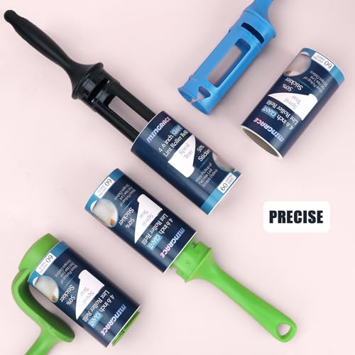 4.6 inch Giant Lint Roller Refills Only for Evercare Giant Lint Rollers and T Handle Pet Hair Roller, 50% More Pickup, 60 Sheets per Refill, 6 Pack, 360 Sheets Total - size: 4.6 inch