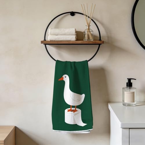 Funny Duck Goose Bathroom Towels, Reusable Microfiber Towels for Kitchen Bathroom Home Decor, Goose Gifts for Women Mom 1 - color: Lm 2438