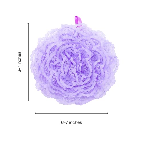 Reusable sponge, washable scrubber, non-scratching, odorless dish scrubbie - Peony collection 1ct (Lavender) - color: Lavender