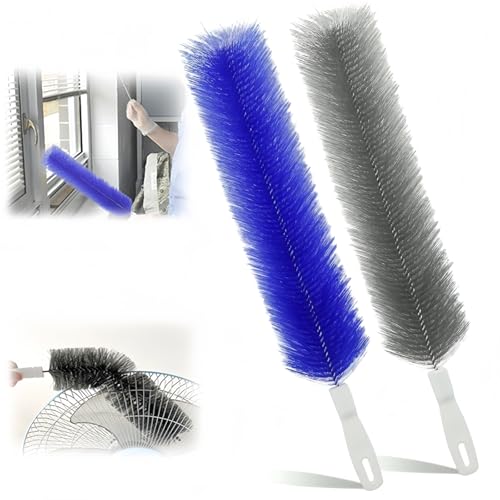 Bendable Microfiber Head, 2026 Upgraded Fan Cleaner Brush Reusable Dust Remover Washable ldeal for Electric Fans Air Conditioning, Home Car Vents, Curtain (Mixed 2 Pcs) - color: Mixed 2 Pcs