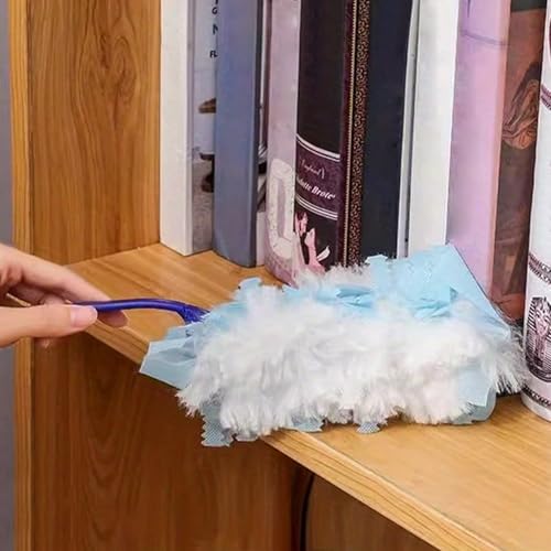 10PCS Duster Refill,Heavy Duty Static Dust Removal Brush Disposable Dusters for Cleaning Furniture Blinds,Cleaning Brush Tools,Blue - color: Blue