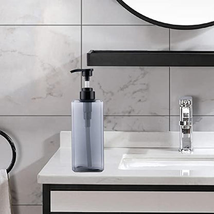 Laundry Dispenser Container Bottle Liquid Laundry Soap Bottle, 650ml Gray - color: 650ml Gray