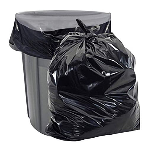 Aluf Plastics 33 Gallon Trash Bags - 1.25 MIL (eq) Black Heavy Duty Trash Can Liners - 33" x 39" - Pack of 100 - For Contractor, Industrial, Commercial, & Outdoor - style: 33 Gal, 1.25 Mil Equiv, 100 Count